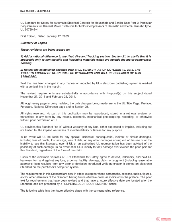 UL 60730-2-4 PDF UL 60730-2-4 PDF